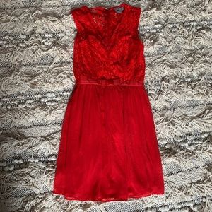 Red ASOS dress